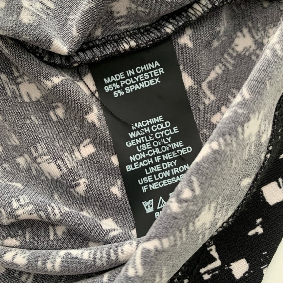 Vince Camuto 2X Black/White Surplice Ruched Side Top 3/4 Sleeve Stretch NWT - Picture 8 of 11